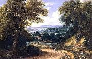 Adriaen Frans Boudewijns Landscape with Travellers oil painting picture wholesale